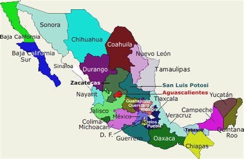 Mapa geografico de mexico - Imagui