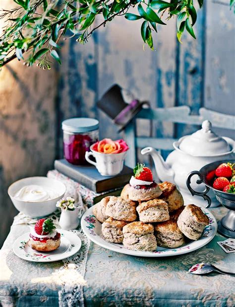 Strawberry And Cream Scones Sainsbury`s Magazine Recipe Tea Recipes Cream Tea Afternoon Tea
