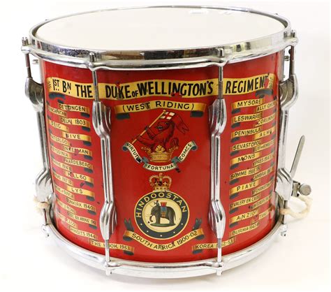 Dwr Side Drum For Sale The Duke Of Wellingtons Regiment West Riding