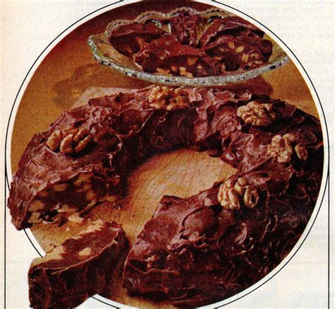 Fudgie Scotch Ring Dessert Recipe 1972 Click Americana