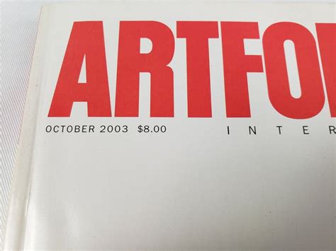 Artforum International Magazine Oct 2003