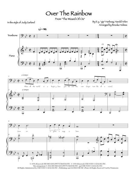 over the rainbow by e y yip harburg and harold arlen digital sheet music for score and part
