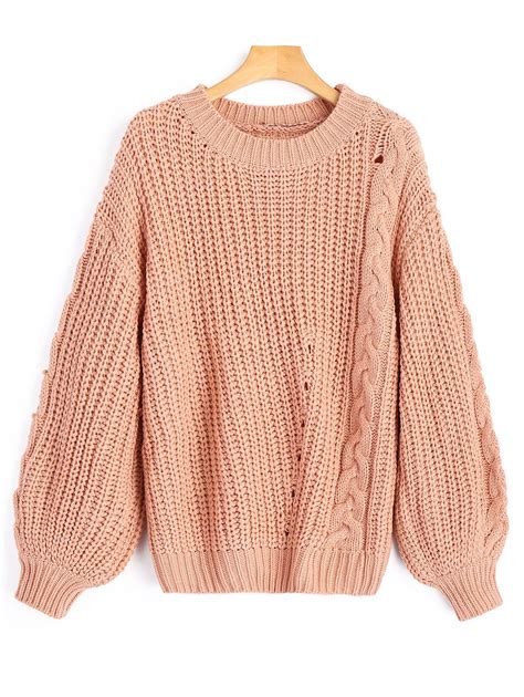 36 Off Chunky Cable Knit Sweater Rosegal