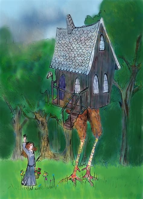 A Witchs House In The Woods House In The Woods Witch House Baba Yaga