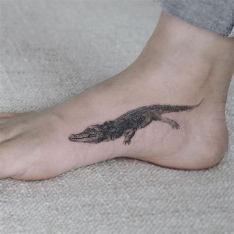 30 Crocodile Tattoo Design Ideas For Men And Women Foot Tattoos