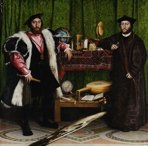 The Ambassadors Hans Holbein The Younger Artwork On Useum