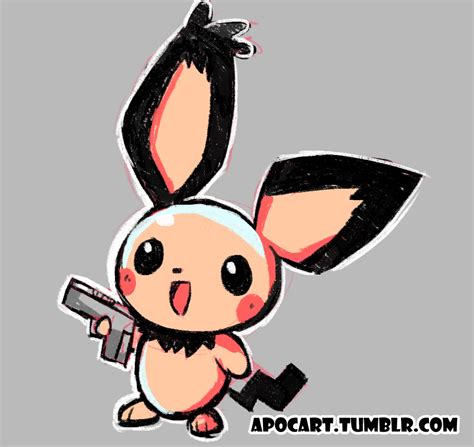 There have been multiple voice actors for pichu. Pichu with a gun by Apocalypsehigh on Newgrounds