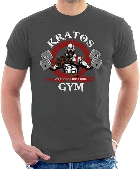 Kratos Gym Training Like A God Of War Mens T Shirt Uk Clothing