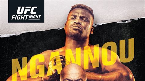 Ufc Minneapolis Poster Francis Ngannou Wearing His Adidas Standing On