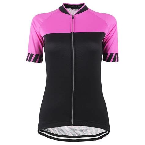 Womens Pink Top V Neck Cycling Jersey Womens Pink Top Pink Ladies