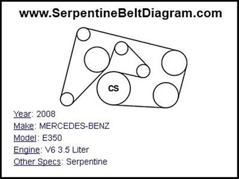2014 Mercedes E350 Serpentine Belt Diagram Wiring Service