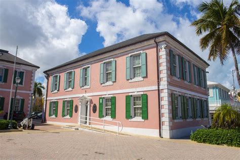 Bahamian Parliament Building Nassau Bahamas Stock Image Image Of