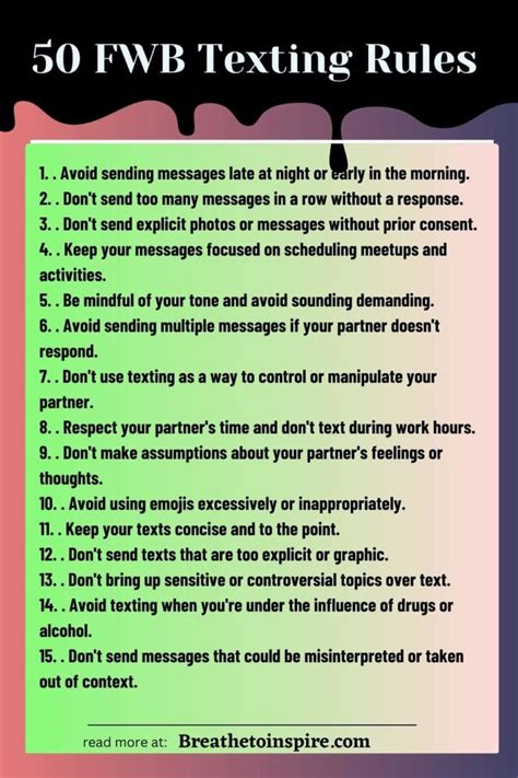 50 Fwb Texting Rules With Examples Tips Questions To Ask While Setting Texting Rules