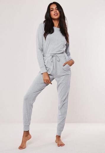 Grey Casual Loungewear Jumpsuit Missguided