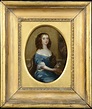 Portrait of Abigail Stephens (1628-1688), later Lady Harley, holding a ...