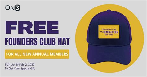 Join The Founders Club Get A Free The Bengal Tiger Hat On3
