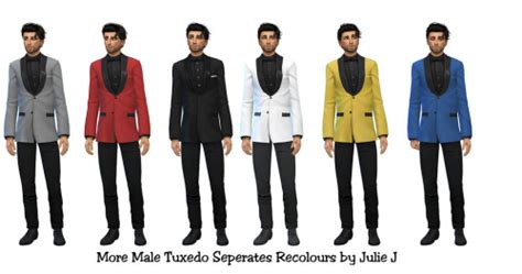 More Male Tuxedo Seperate Recolours At Julietoon Julie J Sims 4 Updates