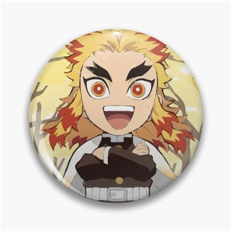 Rengoku Fanart Pins And Buttons Redbubble