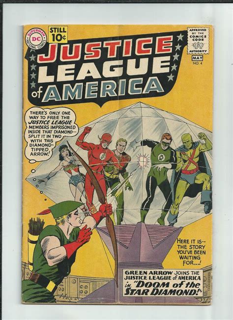 Justice League Of America 4 Silver Age Find Classic Cover By Murphy