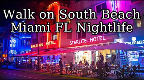 Miami Fl South Beach Nightlife Walking Ocean Drive And The Art Deco District Miami Dolphins News