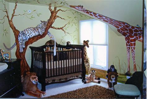 Nursery Room With Animal Kingdom Theme Baby Boy Room Nursery Themed