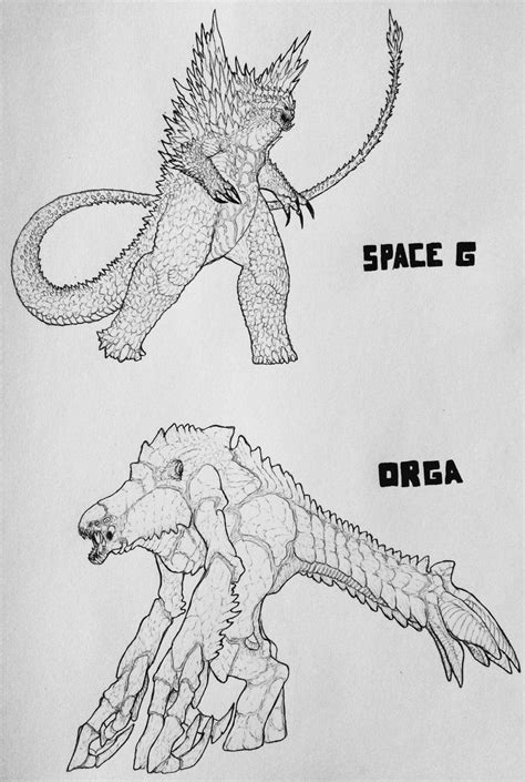 Spacegodzilla And Orga Design By Thegreatestloverart On Deviantart In