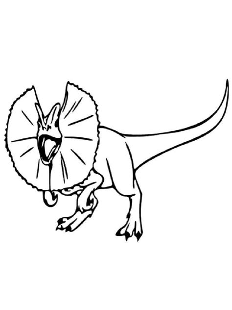 Dilophosaurus Coloring Pages