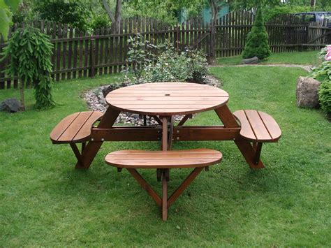 How To Build A Round Picnic Table With Seats Ebay