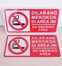 Jual Rambu Dilarang Merokok No Smoking Area Cm X Cm Plat Alumuniun Di Lapak Tripma Store