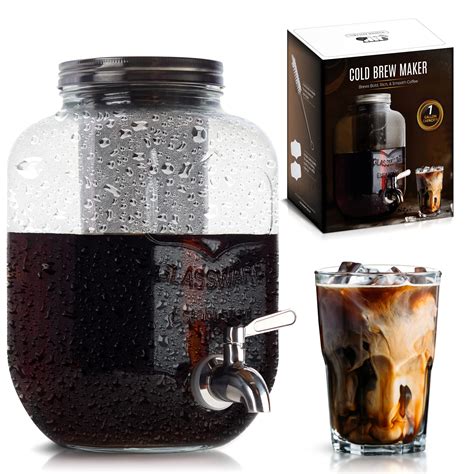 Mason Jar Cold Brew Coffee Maker 1 Gallon Cold Brew Coffee Maker Cold Brew Glass Container