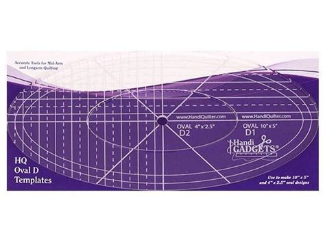 Handi Quilter Ruler Set Oval D Quilting Is My Therapy