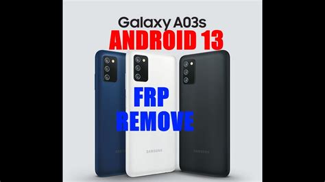 Samsung A03S A037F Android 13 Frp Remove With Cm2 YouTube