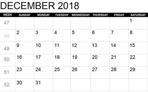 December 2018 Excel Calendar Template Excel Calendar Template Excel