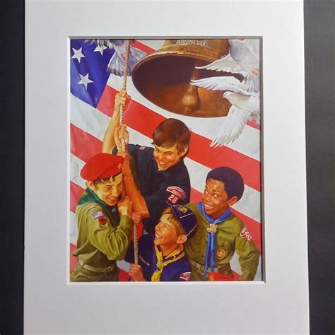 Norman Rockwell Boy Scout Print Etsy
