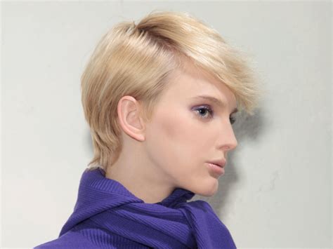 Get a haircut, take a haircut. Gamine short haircut with a full crown and back section