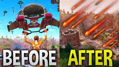 Tilted Towers Destroyed By A Meteor Insane Fortnite Easter Egg
