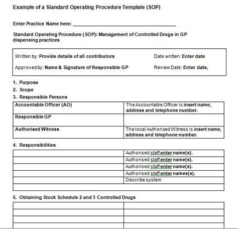 37 Best Standard Operating Procedure Sop Templates