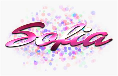 Sofia Name Logo Bokeh Png Graphic Design Transparent Png Kindpng