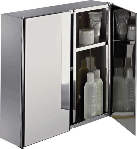 Argos Home 2 Door Mirrored Stainless Steel Bathroom Cabinet Reviews