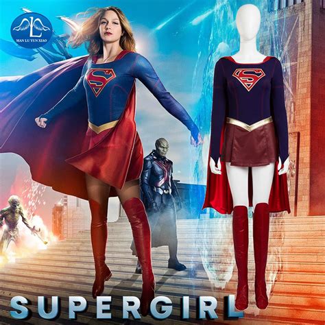 new supergirl costume superhero series superwoman cosplay costume women fancy dress halloween