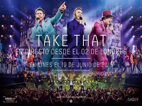 Medio Centenar De Cines Españoles Retransimitirán En Directo El Concierto De Take That El 19 De