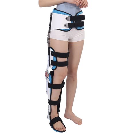 Orthopedic Adjustable Leg Support Hinged Rom Knee Brace Hip Abduction