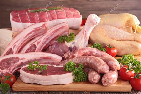 Variety Raw Meat Stock Photo By ©studiom 130003870