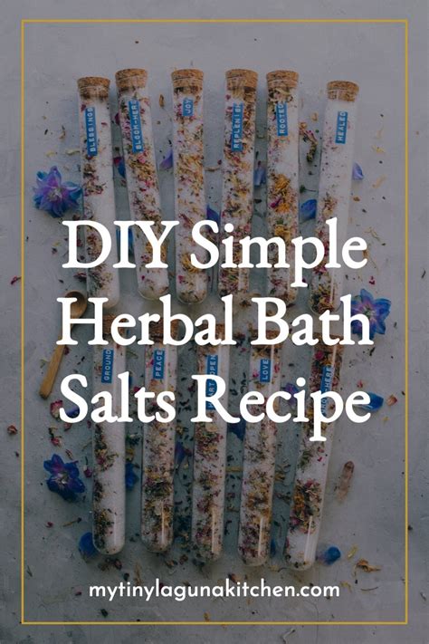 Diy Simple Herbal Bath Salts Recipe My Tiny Laguna Kitchen