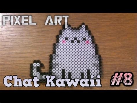 If you can support the page, for any amount, please go to my patreon page and become a patron. Pixel Art #8 - Un chat Kawaii