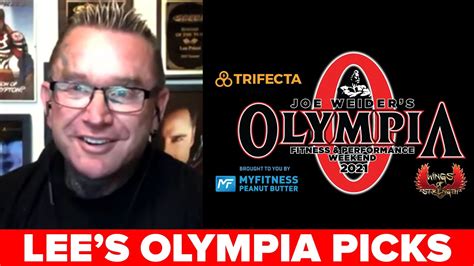 LEE PRIEST S OLYMPIA TOP 5 PREDICTIONS YouTube