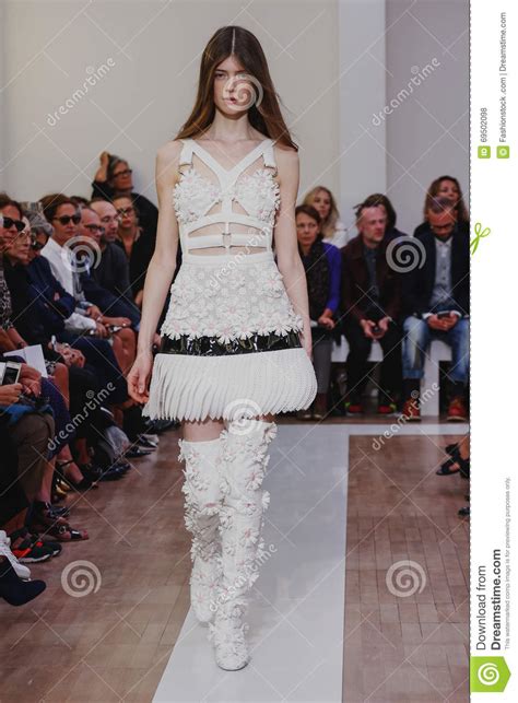 A Model Walks The Runway During The Emanuel Ungaro Show Editorial Stock