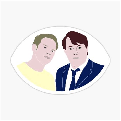 Peep Show Mark And Jez Sticker By Bluedisc Redbubble