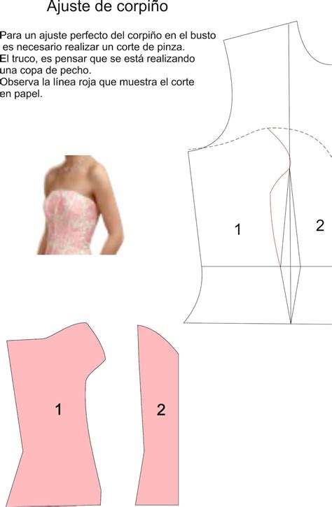 Curso De Patrones Base Y Moda Ajuste Corpiño Vestidos Espartilhos E