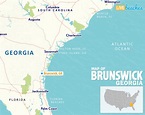 Map Of Brunswick Georgia - Map Of West